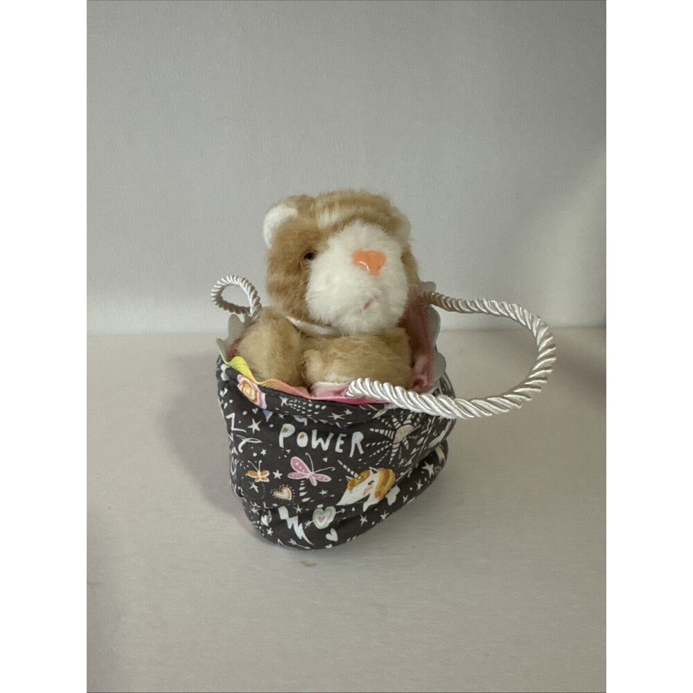 Battat Kitten Plush Striped Cat Stuffed Animal With Sassy Pet Sacks Bag